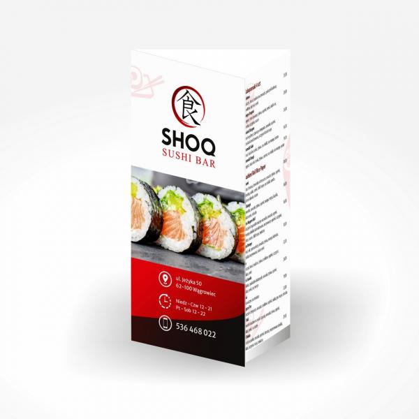Ulotka SHOQ Sushi Bar